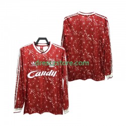Liverpool 1989 1991 Retro Domácí Dres Dlouhý rukáv Muže Fotbalové Dresy