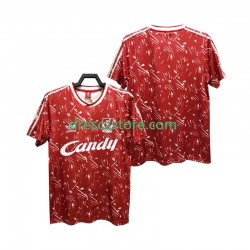 Liverpool 1989 1991 Retro Domácí Dres Krátký rukáv Muže Fotbalové Dresy