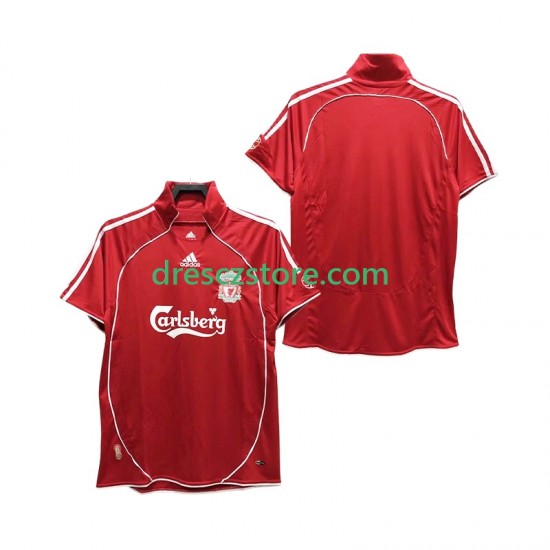 Liverpool Retro Domácí Dres 2008 2006 Krátký rukáv Muže Fotbalové Dresy