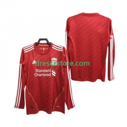 Liverpool 2012 Retro Domácí Dres 2010 Dlouhý rukáv Muže Fotbalové Dresy