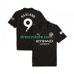 Manchester City Erling Haaland 9 Venkovní Dres 2025-2026 Krátký rukáv Muže Fotbalové Dresy