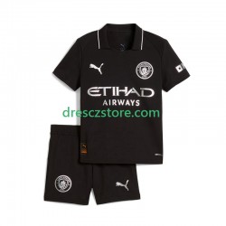 Manchester City Venkovní Dres 2025-2026 Krátký rukáv Děti Fotbalové Dresy