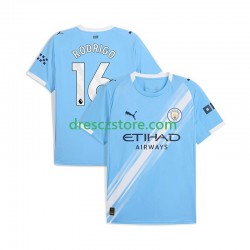 Manchester City Rodrigo Hernandez 16 Domácí Dres 2025-2026 Krátký rukáv Muže Fotbalové Dresy