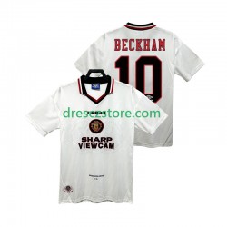 Manchester United BECKEHAM 10 1996 1997 Retro Venkovní Dres Krátký rukáv Muže Fotbalové Dresy