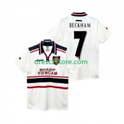 Manchester United Beckham 7 Retro Venkovní Dres 1998 1999 Krátký rukáv Muže Fotbalové Dresy