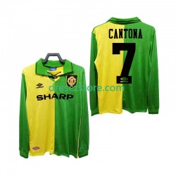 Manchester United CANTONA 7 1992 Retro Venkovní Dres 1994 Dlouhý rukáv Muže Fotbalové Dresy