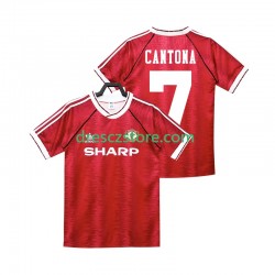 Manchester United CANTONA 7 1990 1992 Retro Domácí Dres Krátký rukáv Muže Fotbalové Dresy