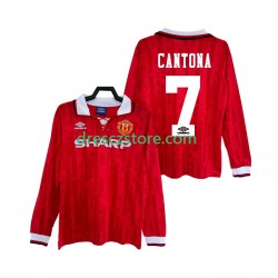 Manchester United CANTONA 7 1992 Retro Domácí Dres 1994 Dlouhý rukáv Muže Fotbalové Dresy