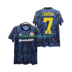 Manchester United CANTONA 7 1993 Retro Domácí Dres Krátký rukáv Muže Fotbalové Dresy