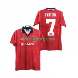 Manchester United CANTONA 7 1996 Retro Domácí Dres 1994 Krátký rukáv Muže Fotbalové Dresy