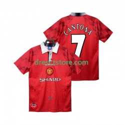 Manchester United CANTONA 7 1996 1997 Retro Domácí Dres Krátký rukáv Muže Fotbalové Dresy