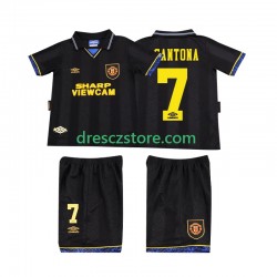 Manchester United CONTONA 7 1993 Retro Venkovní Dres 1994 Krátký rukáv Děti Fotbalové Dresy