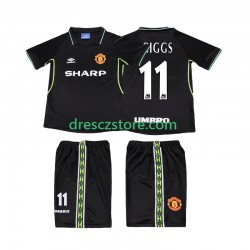 Manchester United GIGGS 11 Retro Alternativní Dres 1998 1999 Krátký rukáv Děti Fotbalové Dresy