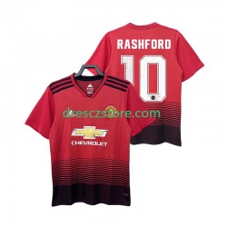 Manchester United RASHFORD 10 2018 2019 Retro Domácí Dres Krátký rukáv Muže Fotbalové Dresy