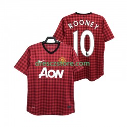 Manchester United ROONEY 10 2012 2013 Retro Domácí Dres Krátký rukáv Muže Fotbalové Dresy