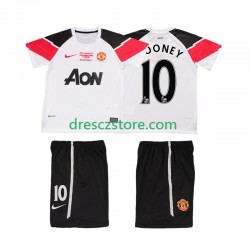 Manchester United ROONEY 10 Champions League 2012 Retro Alternativní Dres 2011 Krátký rukáv Děti Fotbalové Dresy