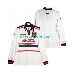 Manchester United Retro Venkovní Dres 1998 1999 Dlouhý rukáv Muže Fotbalové Dresy