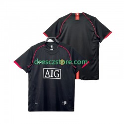 Manchester United 2007 Retro Venkovní Dres 2008 Krátký rukáv Muže Fotbalové Dresy