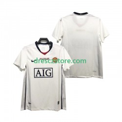 Manchester United Champions League 2009 Retro Venkovní Dres 2008 Krátký rukáv Muže Fotbalové Dresy