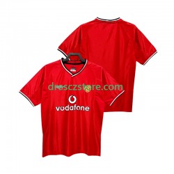 Manchester United 2000 Retro Domácí Dres 2002 Krátký rukáv Muže Fotbalové Dresy