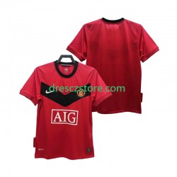 Manchester United 2009 Retro Domácí Dres 2010 Krátký rukáv Muže Fotbalové Dresy