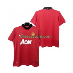 Manchester United 2013 2014 Retro Domácí Dres Krátký rukáv Muže Fotbalové Dresy