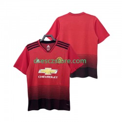 Manchester United 2018 2019 Retro Domácí Dres Krátký rukáv Muže Fotbalové Dresy