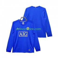 Manchester United 2009 Retro Alternativní Dres 2008 Dlouhý rukáv Muže Fotbalové Dresy