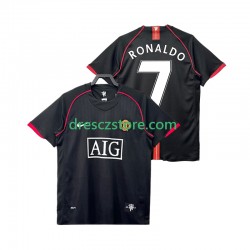 Manchester United Ronaldo 7 2007 Retro Venkovní Dres 2008 Krátký rukáv Muže Fotbalové Dresy