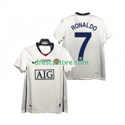 Manchester United Ronaldo 7 Champions League 2009 Retro Venkovní Dres 2008 Krátký rukáv Muže Fotbalové Dresy