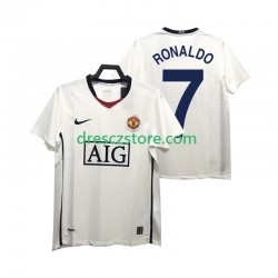 Manchester United Ronaldo 7 Premier League 2009 Retro Venkovní Dres 2008 Krátký rukáv Muže Fotbalové Dresy