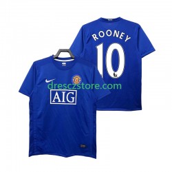 Manchester United Rooney 10 2009 Retro Alternativní Dres 2008 Krátký rukáv Muže Fotbalové Dresy