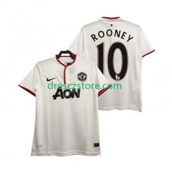 Manchester United Rooney 10 2013 2014 Retro Alternativní Dres Krátký rukáv Muže Fotbalové Dresy