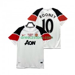 Manchester United Rooney 10 Champions League 2012 Retro Alternativní Dres 2011 Krátký rukáv Muže Fotbalové Dresy