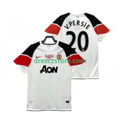 Manchester United V PERSIE 20 Champions League 2012 Retro Alternativní Dres 2011 Krátký rukáv Muže Fotbalové Dresy