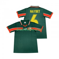 Maroko NAYBET 6 Retro Domácí Dres 1998 Krátký rukáv Muže Fotbalové Dresy