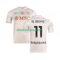 SSC Neapol Kevin De Bruyne 11 Venkovní Dres 2025-2026 Krátký rukáv Muže Fotbalové Dresy