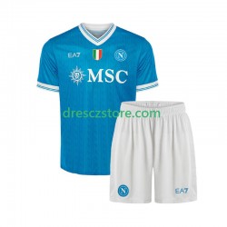 SSC Neapol Domácí Dres 2025-2026 Krátký rukáv Děti Fotbalové Dresy