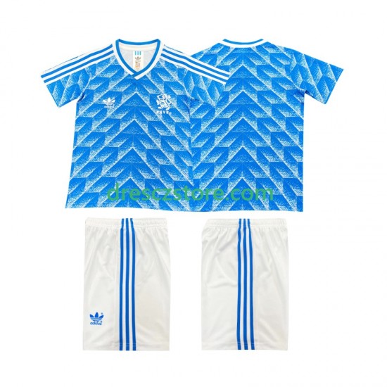 Nizozemsko 1988 Retro Venkovní Dres Krátký rukáv Děti Fotbalové Dresy