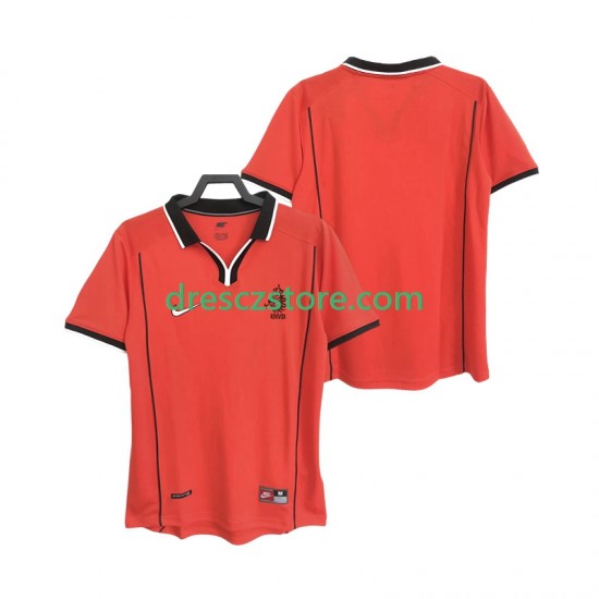 Nizozemsko Retro Domácí Dres 1998 Krátký rukáv Muže Fotbalové Dresy