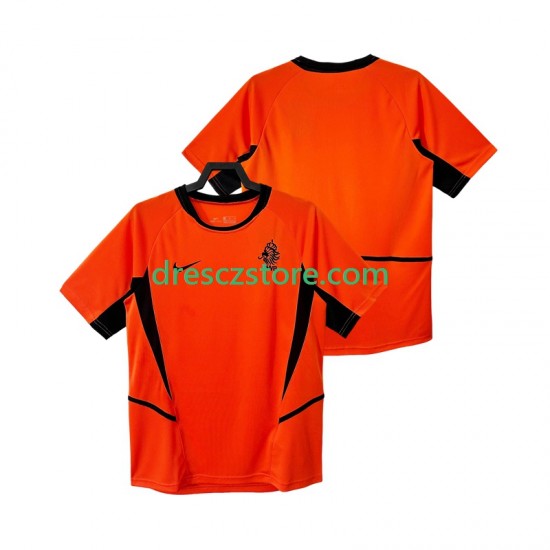 Nizozemsko Retro Domácí Dres 2002 Krátký rukáv Muže Fotbalové Dresy