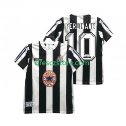 Newcastle United FERDINANE 10 1995 1997 Retro Domácí Dres Krátký rukáv Muže Fotbalové Dresy