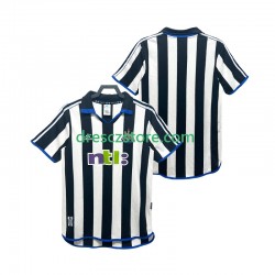 Newcastle United 2000 2001 Retro Domácí Dres Krátký rukáv Muže Fotbalové Dresy