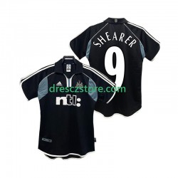 Newcastle United SHEARER 9 2000 2001 Retro Venkovní Dres Krátký rukáv Muže Fotbalové Dresy