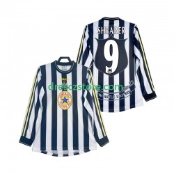Newcastle United SHEARER 9 1997 Retro Domácí Dres 1999 Dlouhý rukáv Muže Fotbalové Dresy