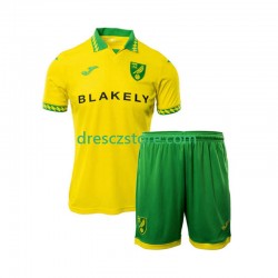 Norwich City Domácí Dres 2025-2026 Krátký rukáv Děti Fotbalové Dresy