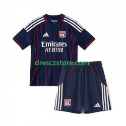 Olympique Lyonnais Venkovní Dres 2025-2026 Krátký rukáv Děti Fotbalové Dresy