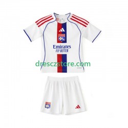 Olympique Lyonnais Domácí Dres 2025-2026 Krátký rukáv Děti Fotbalové Dresy