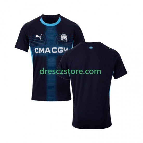 Olympique Marseille Venkovní Dres 2025-2026 Krátký rukáv Muže Fotbalové Dresy