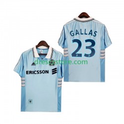 Olympique Marseille Gallas 23 Retro Venkovní Dres 1998 1999 Krátký rukáv Muže Fotbalové Dresy
